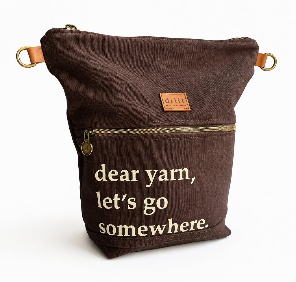 Dear Yarn Project Bag - Bark