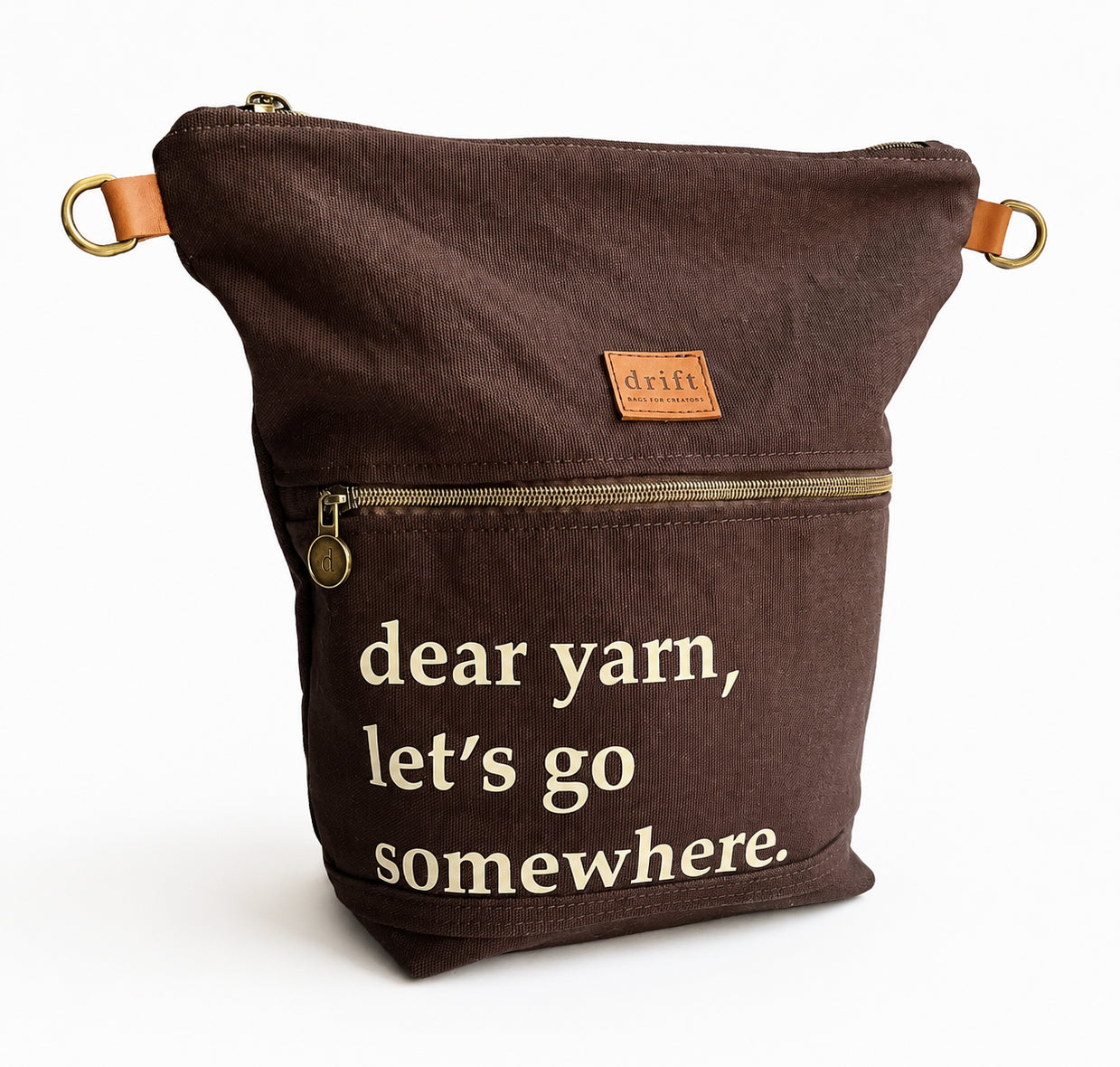 Dear Yarn Project Bag - Bark