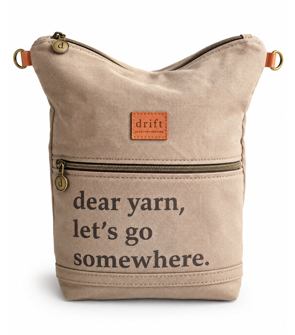 Dear Yarn Project Bag - Stone