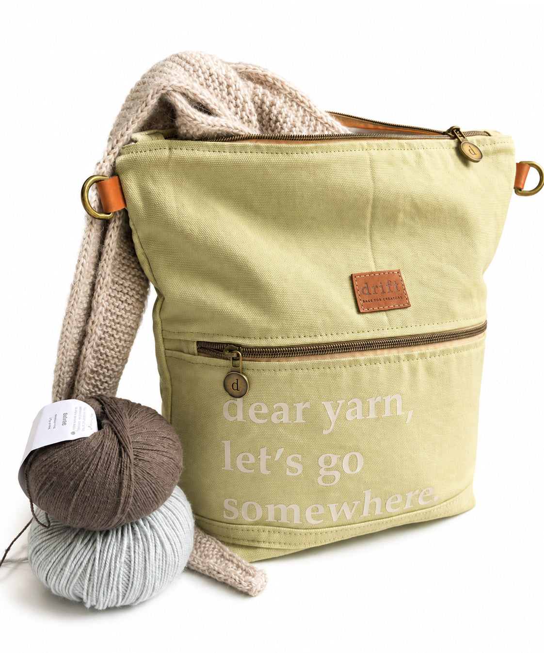 Dear Yarn Project Bag - Sage