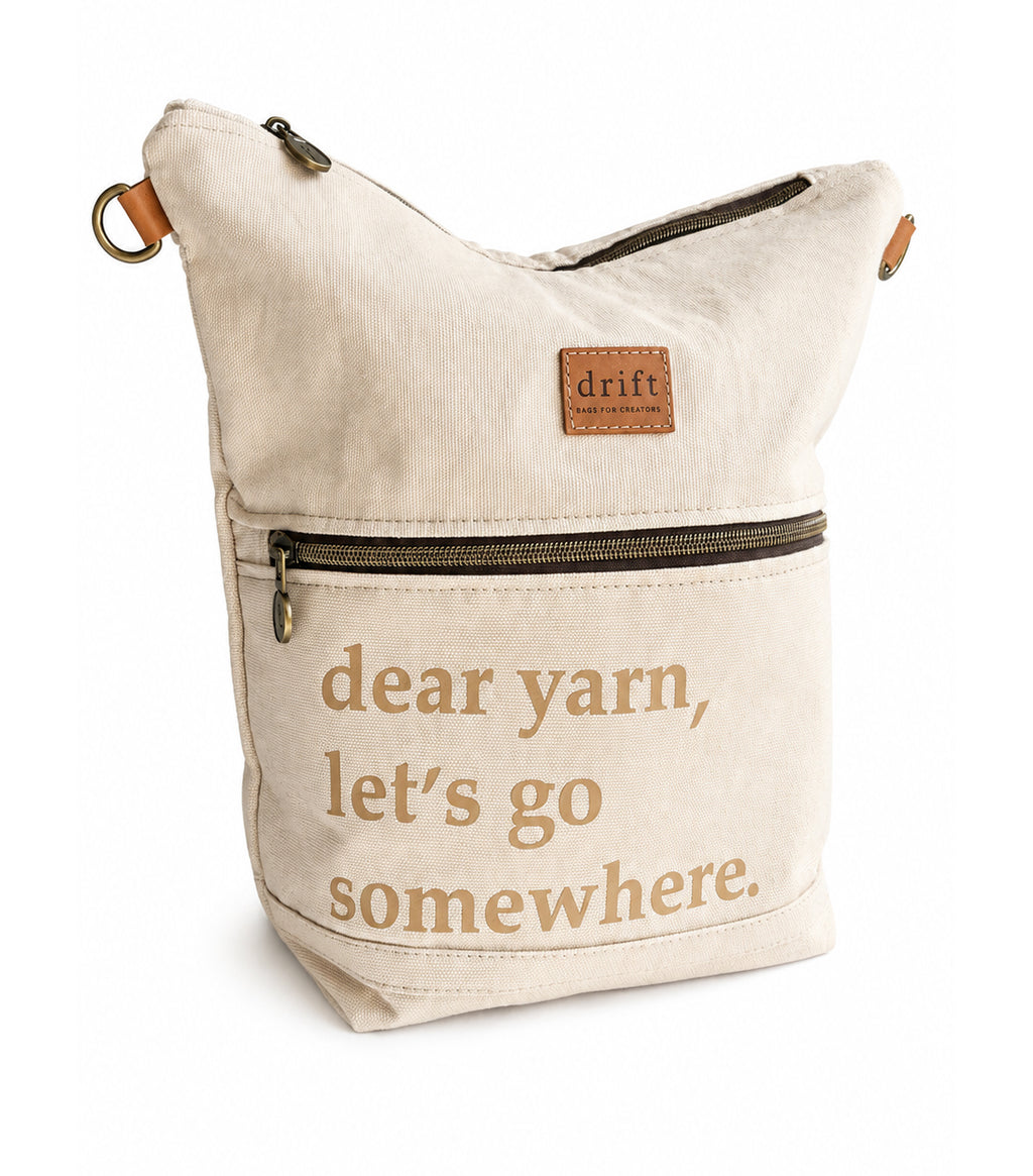 Dear Yarn Project Bag - Sandstone