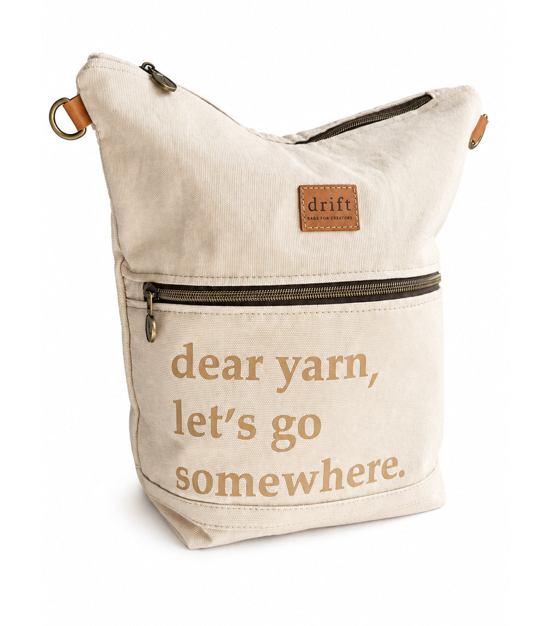 Dear Yarn Project Bag - Sandstone