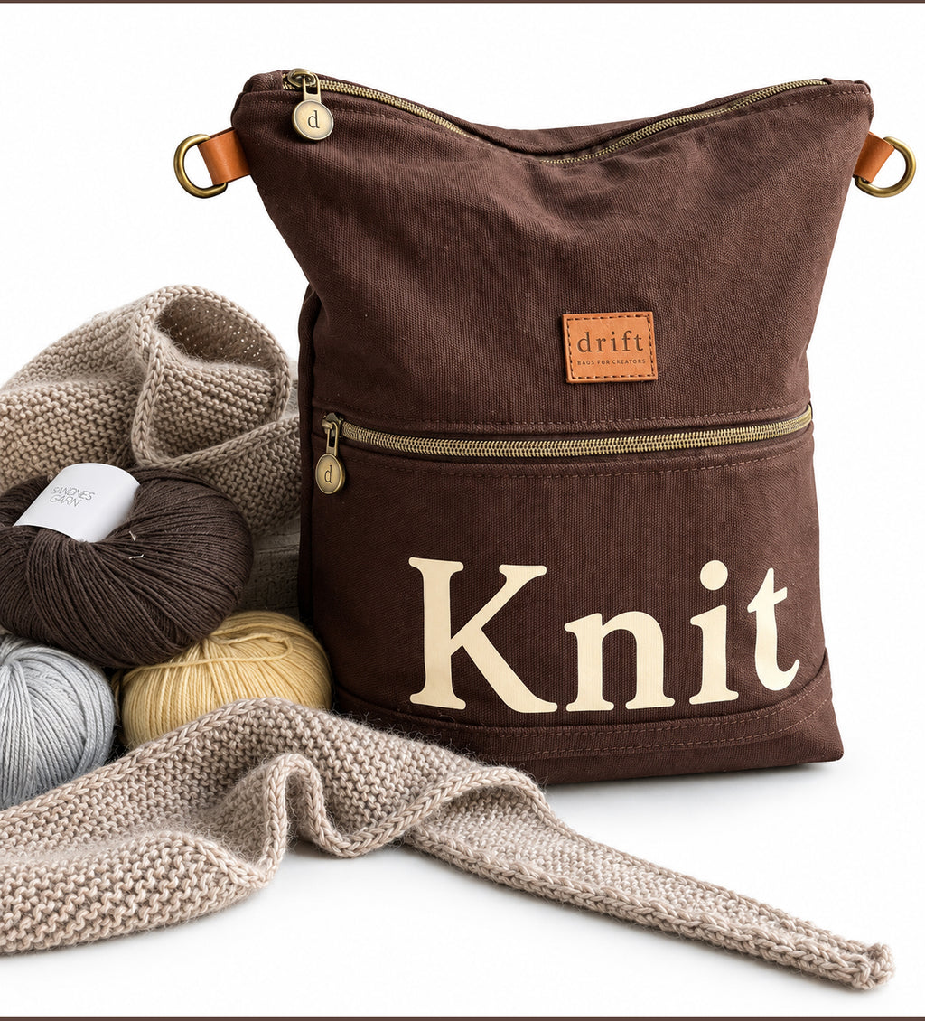 The Knit Bag - Bark