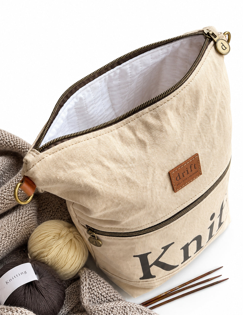 The Knit Bag - Sandstone