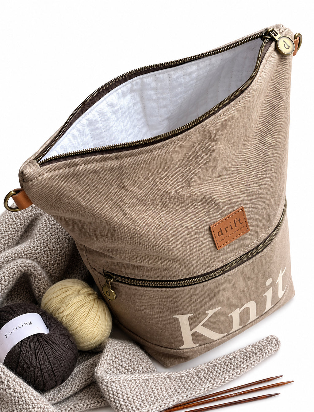 The Knit Bag - Stone