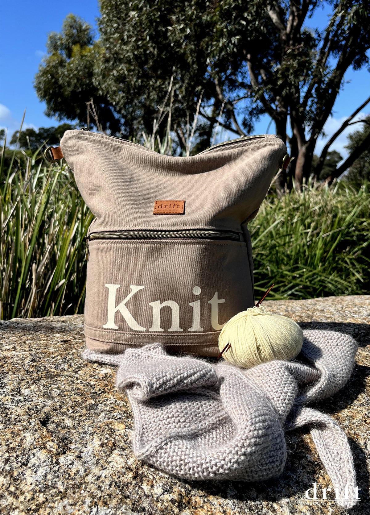 The Knit Bag - Stone