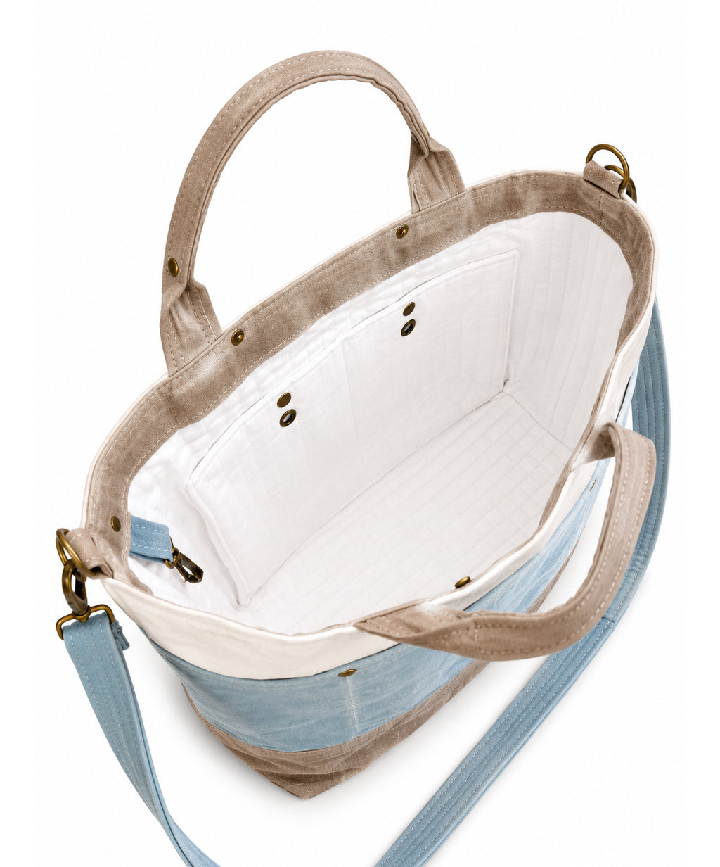 The Knitter's Carryall - Stone/Tide Pool