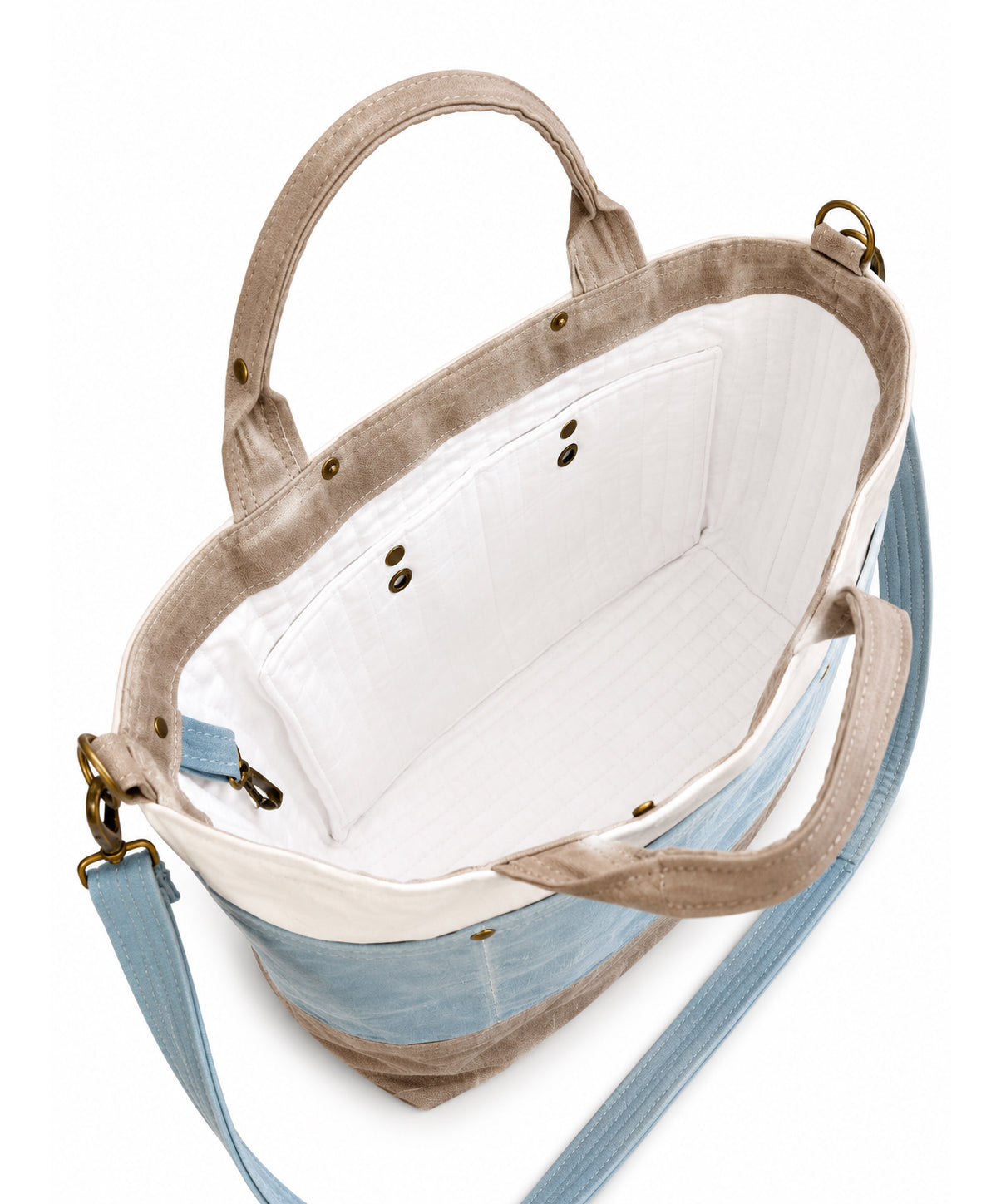 The Knitter's Carryall - Stone/Tide Pool