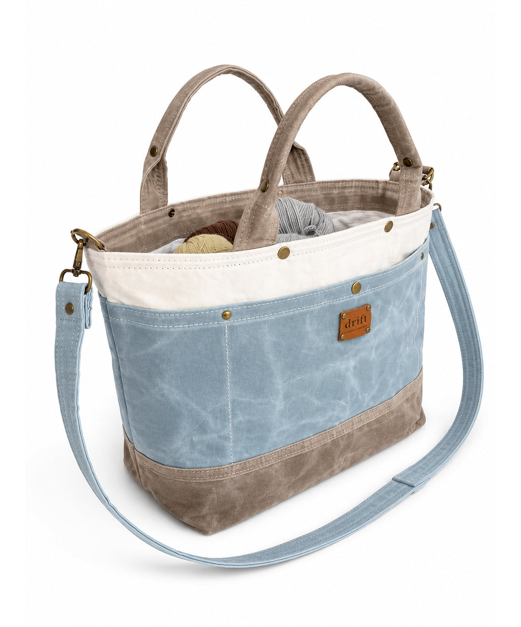 The Knitter's Carryall - Stone/Tide Pool