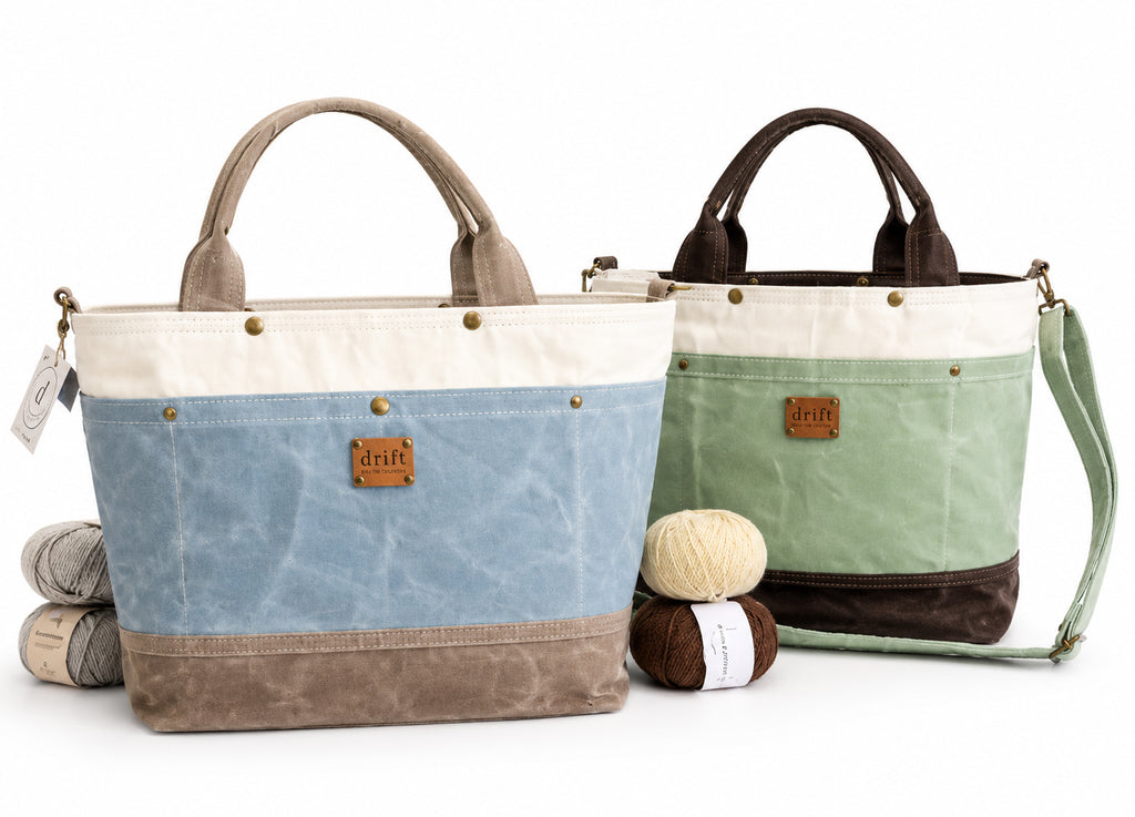 The Knitter's Carryall - Stone/Tide Pool