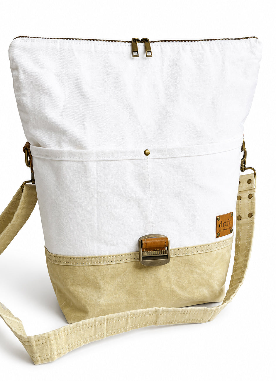 Maker's Rolltop Project Bag - Sage & Shell
