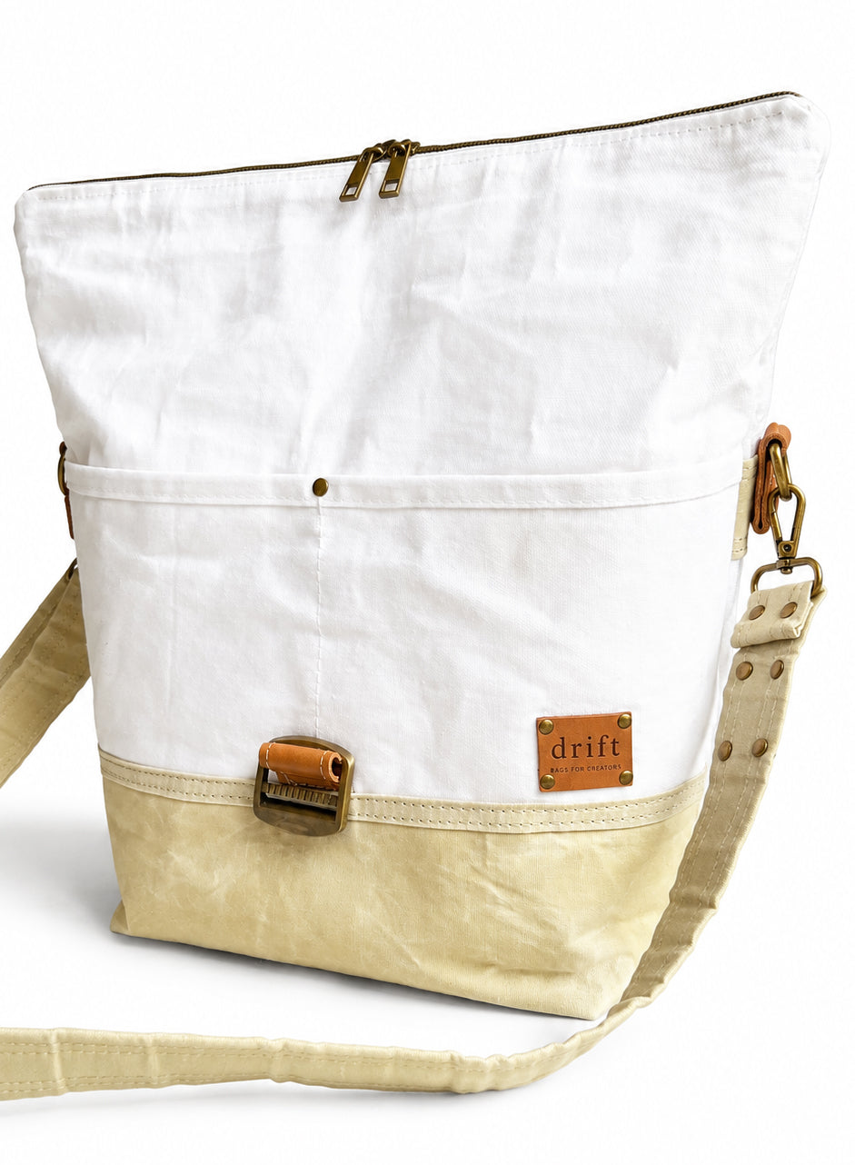 Maker's Rolltop Project Bag - Sage & Shell