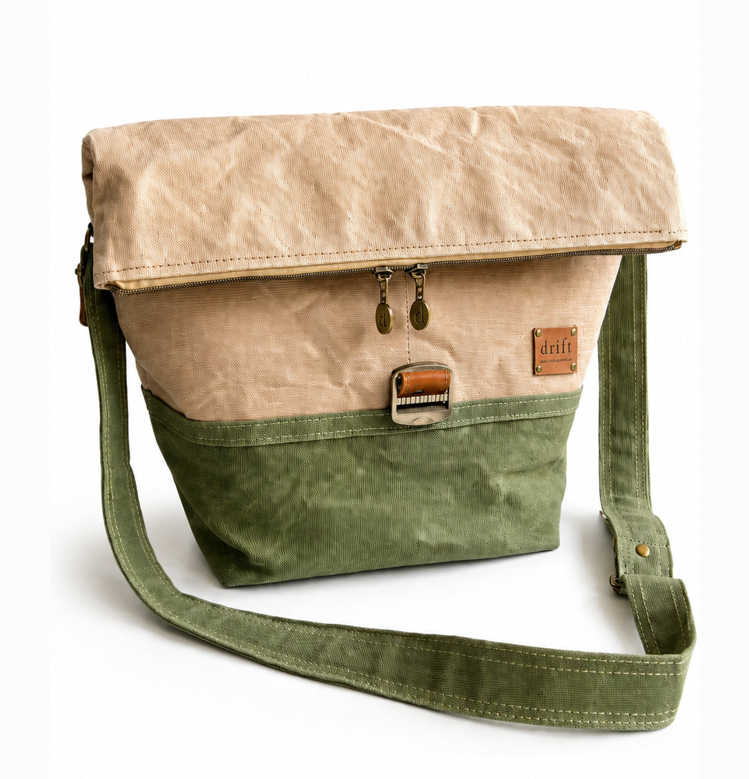 Maker's Rolltop Project Bag - Sandstone & River Gum