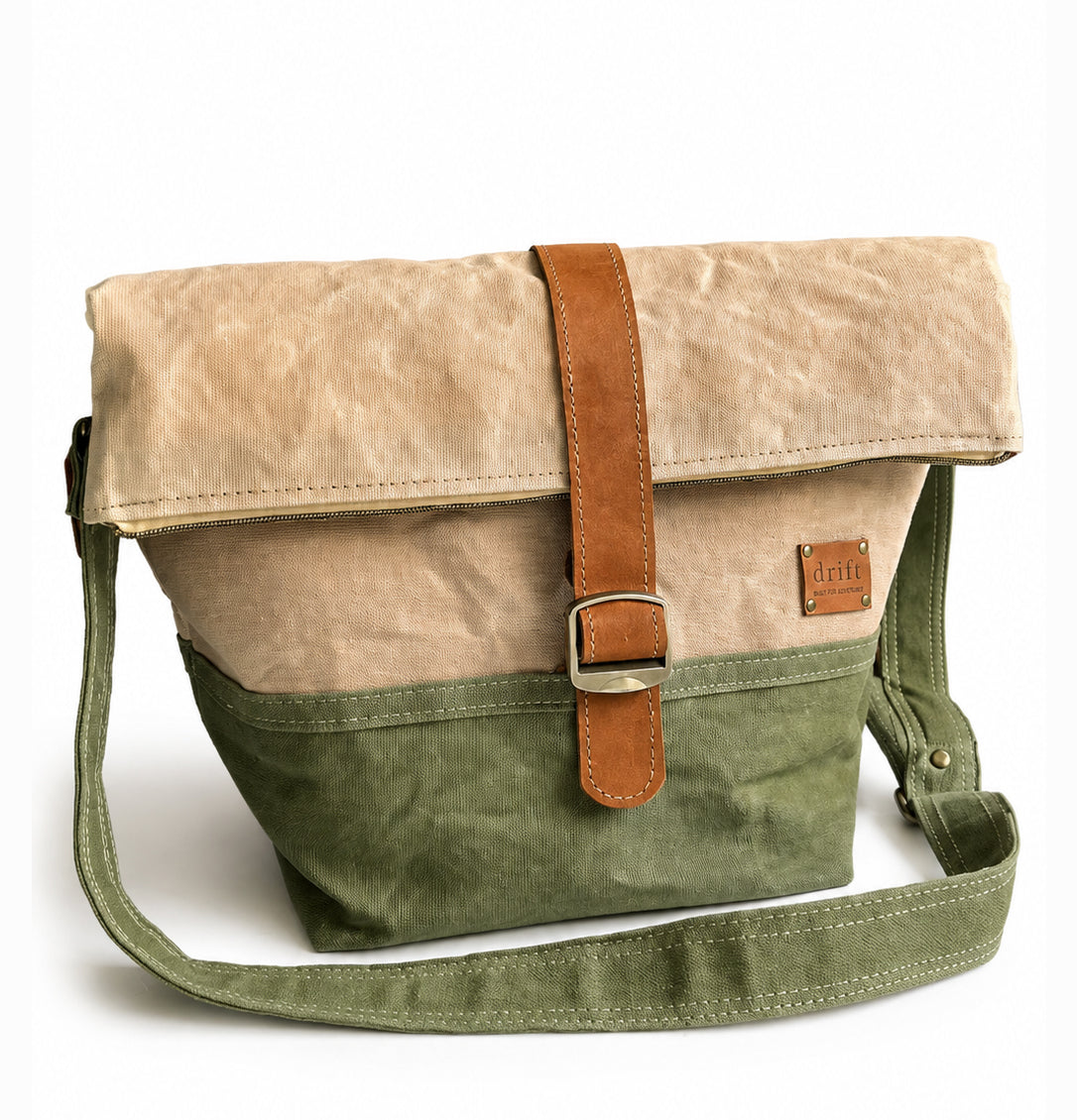 Maker's Rolltop Project Bag - Sandstone & River Gum