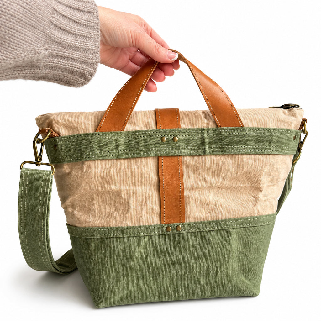 Maker's Rolltop Project Bag - Sandstone & River Gum