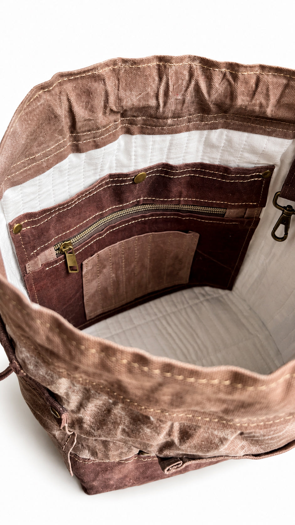 Medium Makers Project Bag - Bark & Chocolate *LIMITED EDITION*