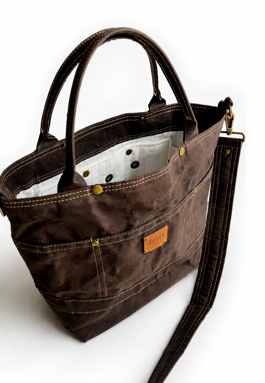On The Go Knitter's Tote - Medium - Bark