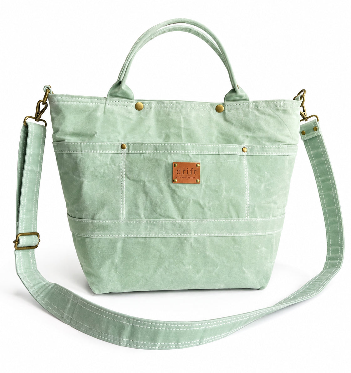 On The Go Knitter's Tote - Medium - Sea Mist