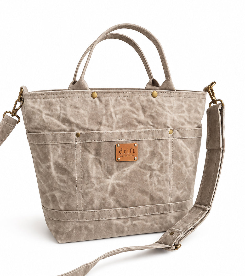 On The Go Knitter's Tote - Medium - Stone