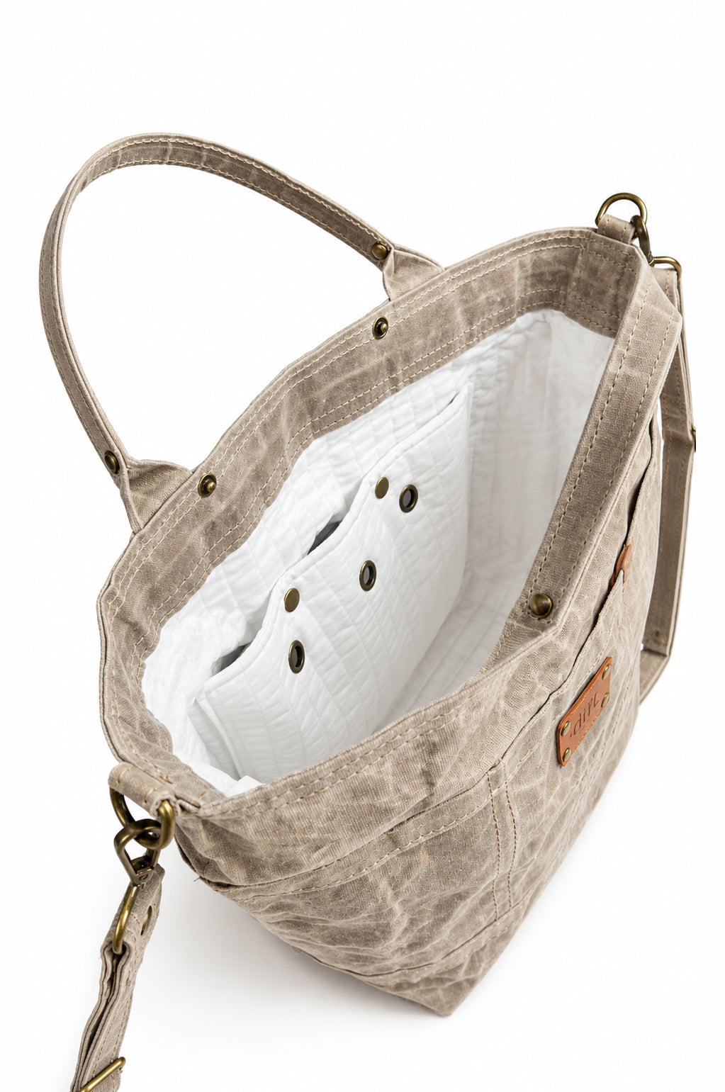 On The Go Knitter's Tote - Medium - Stone