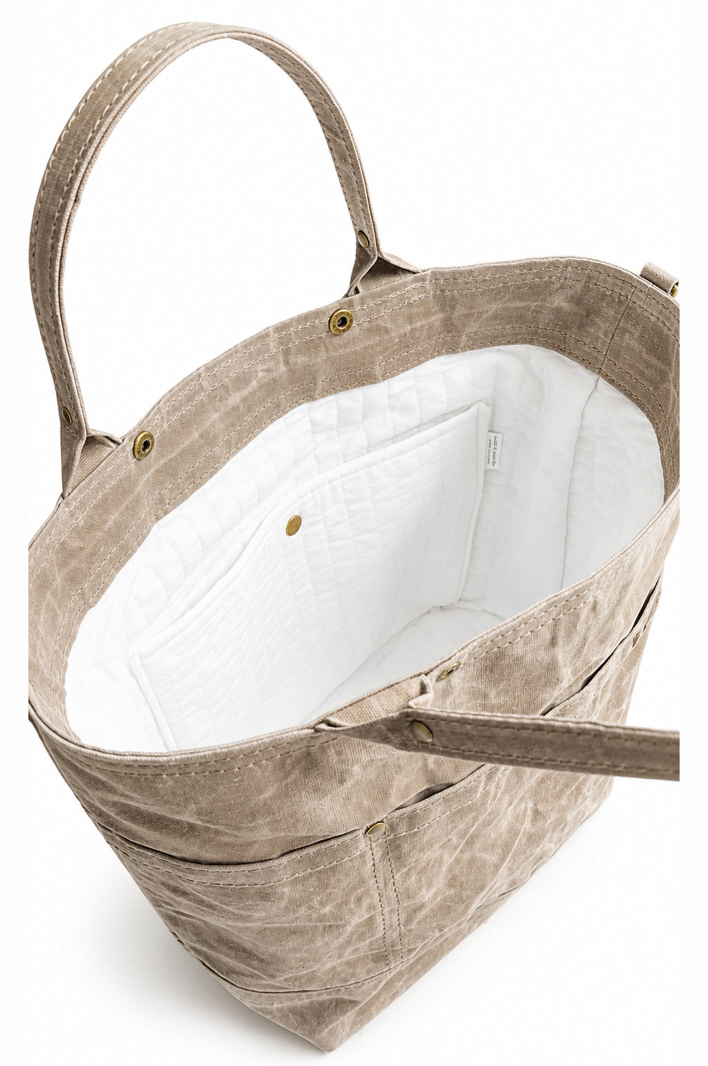 On The Go Knitter's Tote - Medium - Stone