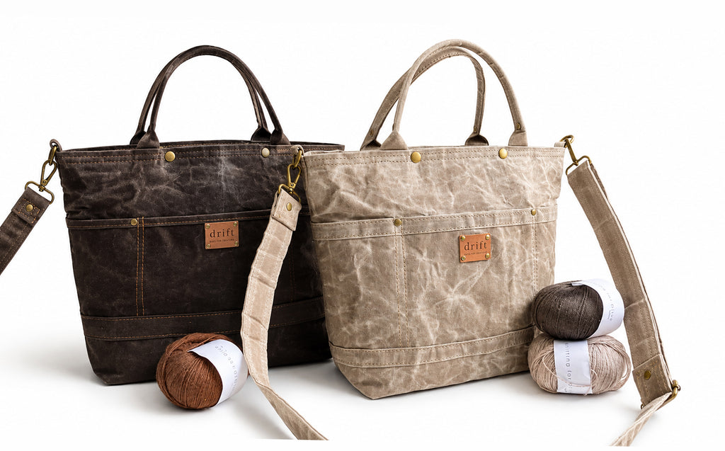 On The Go Knitter's Tote - Medium - Stone