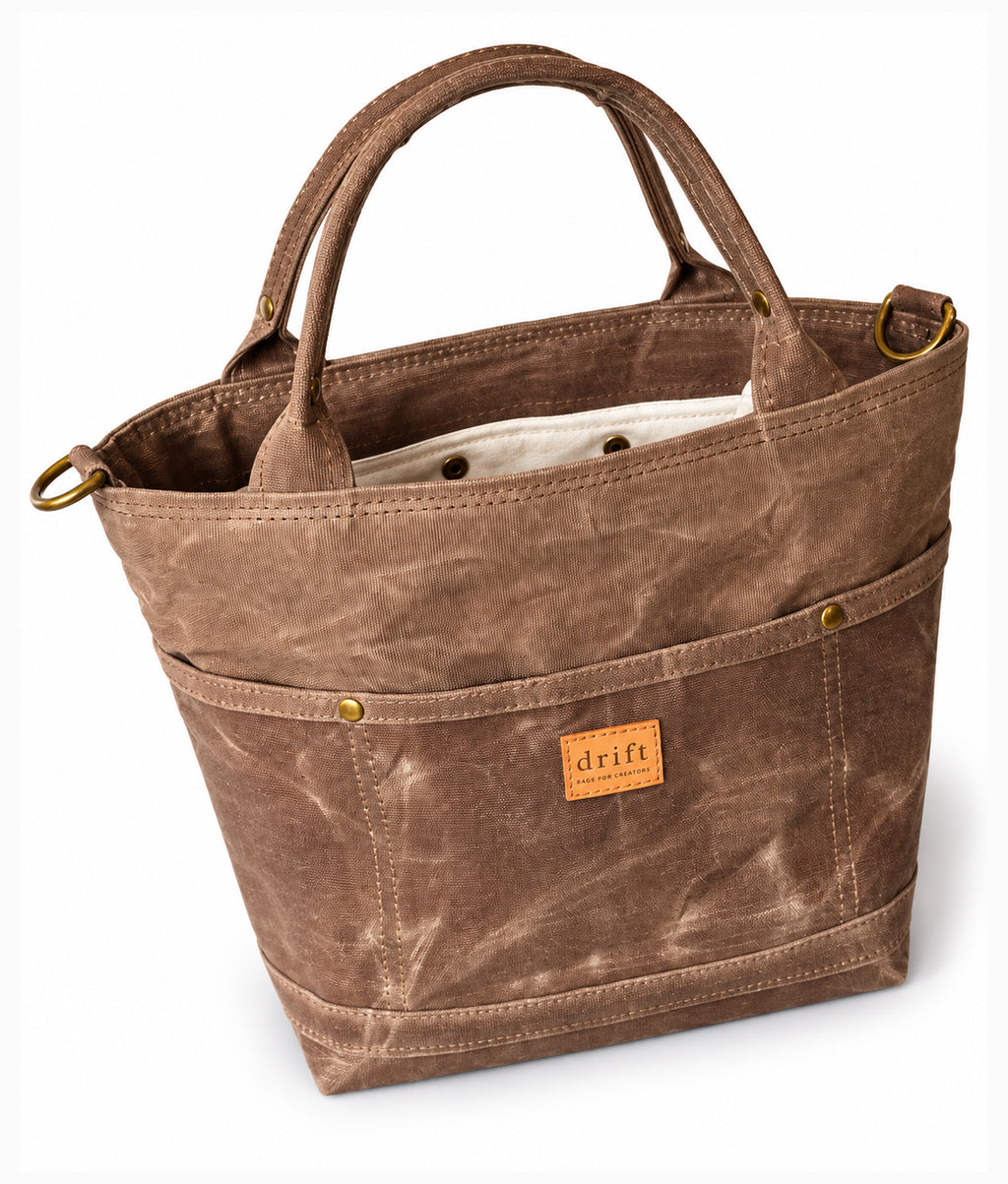 On The Go Knitter's Tote - Medium - Stone