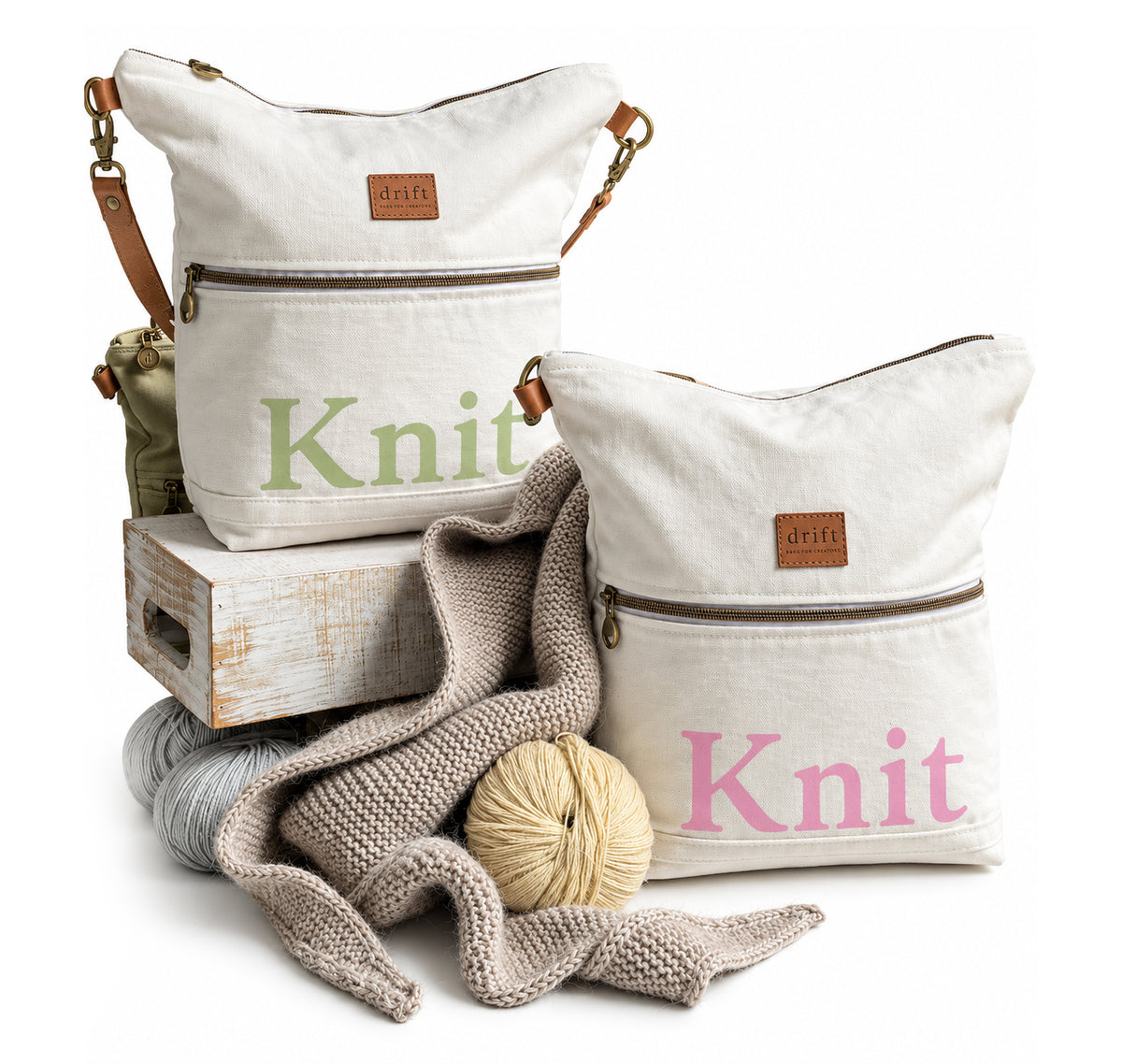 The Knit Bag - Saltbush